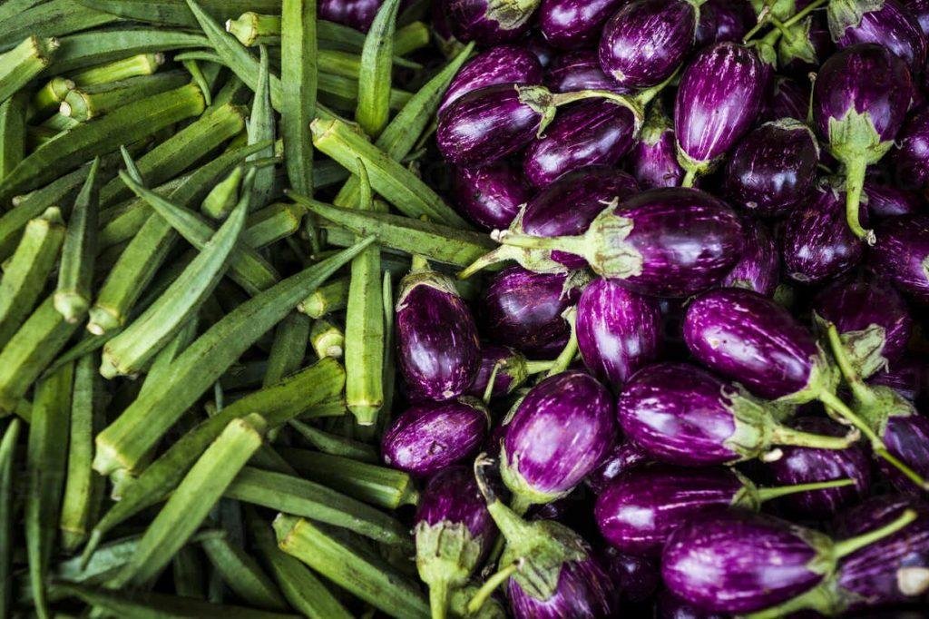 Eggplant And Okra