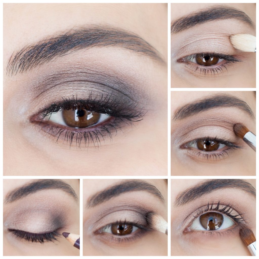 Smokey Eye Makeup Characterize By Dark & Blended Eye Shadow